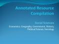Annotated Resource Compilation PowerPoint PPT Presentation