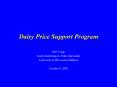 Dairy Price Support Program PowerPoint PPT Presentation