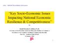 Key SocioEconomic Issues Impacting National Economic Resilience PowerPoint PPT Presentation
