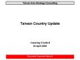 Taiwan Country Update PowerPoint PPT Presentation