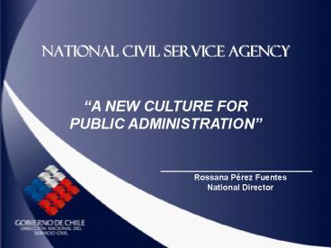 NATIONAL CIVIL SERVICE AGENCY