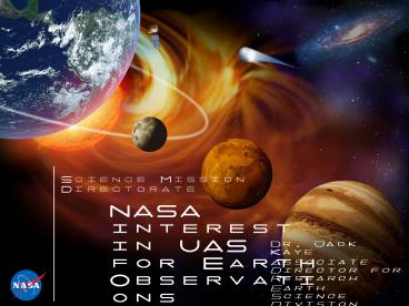 NASA interest in UAS for Earth Observations