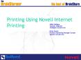 Printing Using Novell Internet Printing PowerPoint PPT Presentation