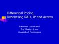 Differential Pricing: Reconciling R
