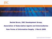 Institutional Repositories 
