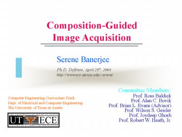 Composition-Guided Image Acquisition