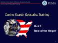 Canine Search Specialist Training PowerPoint PPT Presentation