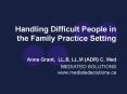 Handling Difficult People in the Family Practice Setting PowerPoint PPT Presentation