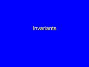 Invariants