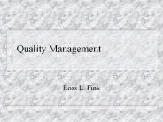 Quality Management