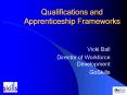 Qualifications and Apprenticeship Frameworks PowerPoint PPT Presentation