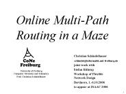 Online Multi-Path Routing in a Maze