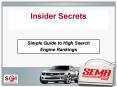 Insider Secrets PowerPoint PPT Presentation