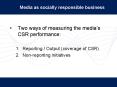 Media as socially responsible business PowerPoint PPT Presentation