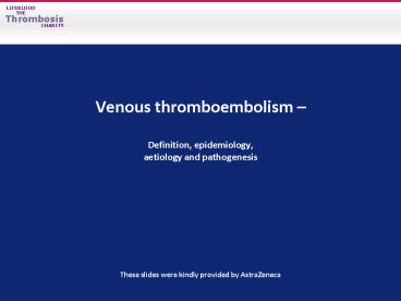 Venous thromboembolism