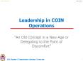 Leadership in COIN Operations PowerPoint PPT Presentation