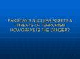 PAKISTANS NUCLEAR ASSETS PowerPoint PPT Presentation