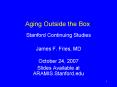 Aging Outside the Box PowerPoint PPT Presentation