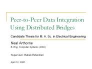 Peer-to-Peer Data Integration Using Distributed Bridges