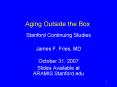 Aging Outside the Box PowerPoint PPT Presentation