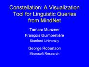 Constellation: A Visualization Tool for Linguistic Queries from MindNet