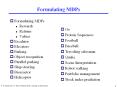 Formulating MDPs PowerPoint PPT Presentation