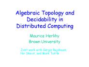 Algebraic Topology and Decidability in Distributed Computing