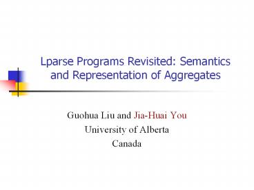 Lparse%20Programs%20Revisited:%20Semantics%20and%20Representation%20of%20Aggregates