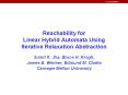 Reachability for Linear Hybrid Automata Using Iterative Relaxation Abstraction PowerPoint PPT Presentation
