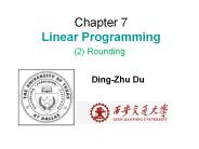 Chapter 7 Linear Programming