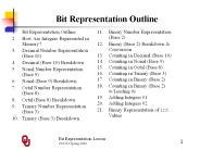Bit Representation Lesson