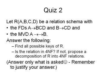 Quiz 2