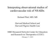 Interpreting observational studies of cardiovascular risk of NSAIDs.