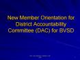 New Member Orientation for District Accountability Committee DAC for BVSD PowerPoint PPT Presentation