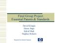 Final Group Project Essential Patents PowerPoint PPT Presentation