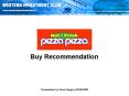 Buy Recommendation PowerPoint PPT Presentation