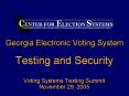 Georgia Electronic Voting System PowerPoint PPT Presentation