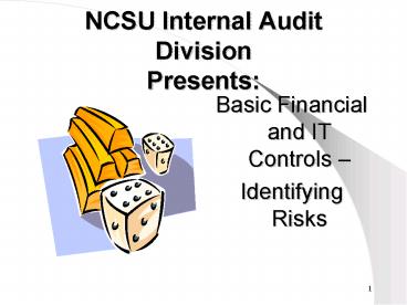NCSU Internal Audit Division Presents: