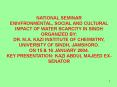 NATIONAL SEMINAR PowerPoint PPT Presentation