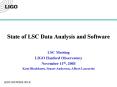 State of LSC Data Analysis and Software PowerPoint PPT Presentation