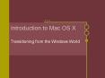 Introduction to Mac OS X PowerPoint PPT Presentation