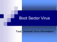 Boot Sector Virus PowerPoint PPT Presentation