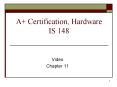 A Certification, Hardware IS 148 PowerPoint PPT Presentation