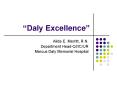 Daly Excellence PowerPoint PPT Presentation