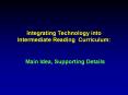 Integrating%20Technology%20into%20Intermediate%20Reading%20Curriculum: PowerPoint PPT Presentation