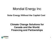 Mondial Energy Inc