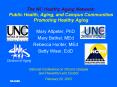 The NC Healthy Aging Network: Public Health, Aging, and Campus Communities Promoting Healthy Aging PowerPoint PPT Presentation