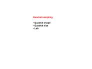 Quadrat sampling