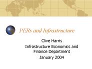 PERs and Infrastructure
