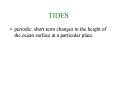 TIDES PowerPoint PPT Presentation